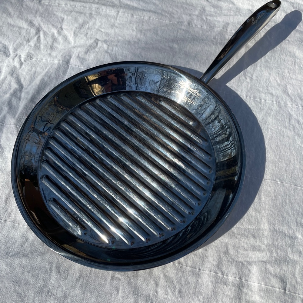 Lagostina Stainless Steel 11” Accademia Bistecchiera Grill Pan